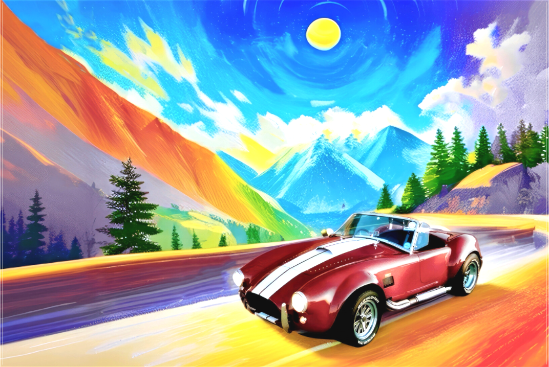 AC Cobra - Photo Canvas Textil Print